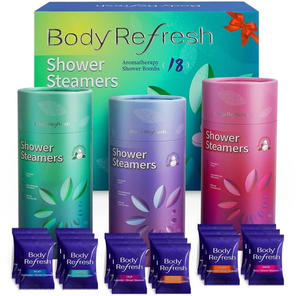 Vaporizadores de ducha BodyRefresh para aromaterapia, paquete de 18 unidades, para mujer