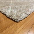 thumbnail image 2 of Gertmenian  Chaise Kenai Modern Diamond Tile Beige/Ivory Plush Shag Area Rug 6'6" x 9'6" 6' x 9', 2 of 3