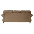 thumbnail image 6 of Roundhill Furniture Leinster Faux Leather Sofa and Loveseat, Jetson Ginger Brown, 6 of 9