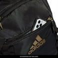 thumbnail image 4 of adidas Excel 6 Backpack, Black/Gold Metallic FW21, One Size, 4 of 5