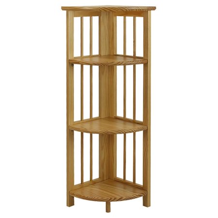 JAL 38" Folding 4 Tier Corner Shelf
