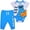 Blue, variant on Sesame Street Boys Cookie Monster Bodysuit and Jogger Pants Set for Newborn and Infant (Size NB-24M)
