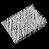 1 Yards Birdcage Veil Netting Fabric 16.7inch White Russian Millinery Netting Tulle Fabric Mesh Hat Veil with Clear Diamond for Wedding Decor DIY Bridal Veil Dress