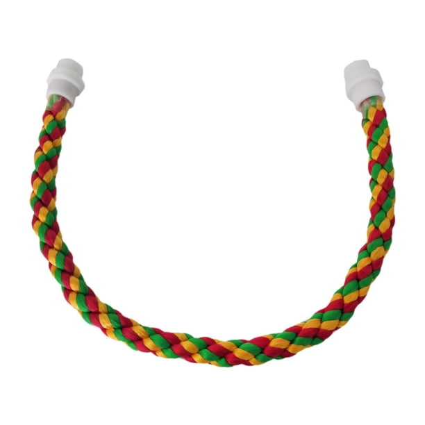 Jaula de percha de cuerda para pájaros, accesorio de juguete, portátil, flexible, para masticar, para mascotas, loro 55 centímetros