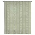thumbnail image 2 of Sage Green Striped Sheer Curtains 54 Inches Long, Modern Abstract Art Geometric Stripes Light Filering Curtains, Breathable Simi Curtain Privacy Drapes for Kitchen Bathroom Small Window Treatment, 2 of 9