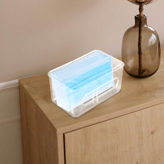 OUNONA Wall-Mounted Glove Dispenser Box with Transparent Cover for Easy Access and Clean, Dry Glove Storage