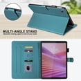 thumbnail image 4 of for Lenovo Tab One 8.7 inch/Tab K9 2025 TB-305FU Case, Rhombus Pattern Multiple Viewing Angles Stand Slim Folio Cover (Green), 4 of 6