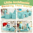 thumbnail image 5 of 13 Pcs Toddler Sofa for Kids, Linor Modular Kids Couch for Playroom, Kids Play Couch for toddlers 1-3, Kids Sofa Couch, Kids Modular Play Couch, Ice-Snow Blue, 5 of 7