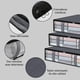 thumbnail image 2 of Organizadores para Colocar Bajo la Cama con Ventana y Asa Reforzada,Cremallera Resistente,Almacenaje Bajo la Cama de Tejido Transpirable,para Edredones,Mantas,Ropa de Cama (Gris 2), 2 of 7