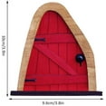 thumbnail image 6 of Miniature Fairy Gnome Home Door, Red Fairy Door for Tree Garden Fairy Door Fairies Sleeping Door Tree Statues Outdoor Wooden Statues Yard Art Garden Sculpture Decoration Tree Wall Lawn Decor, 6 of 13