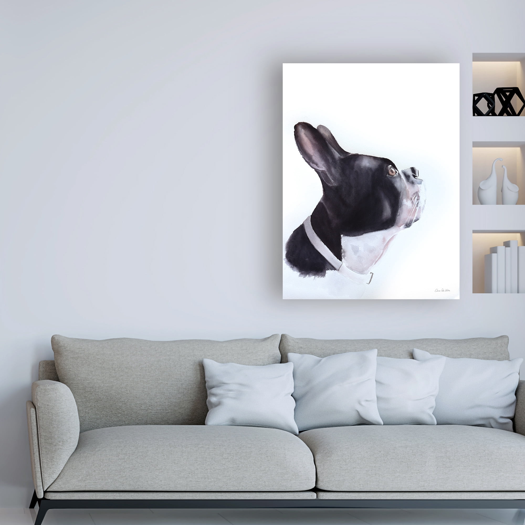 Trademark Fine Art 'Breakfast Time Terrier' Canvas Art by Aimee Del Valle
