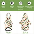 thumbnail image 6 of Cauagu Christmas Hat Cute Puppy Pattern Winter Pet Hoodie Sweatshirts- Dog Hoodie Sweater with Leash Hole - Cute Dog Hoodie - Pet Clothes Puppy Cat Custume -X-Large, 6 of 8