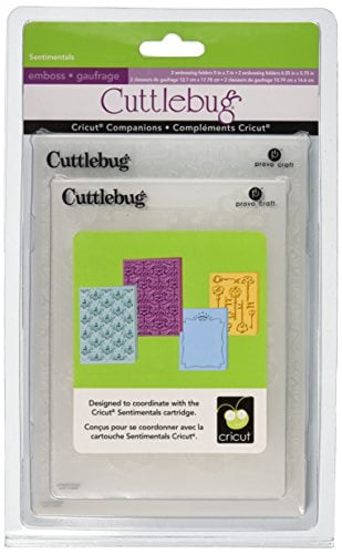 Cuttlebug Provo Craft Cricut Companion Embossing Folder Bundle Sentimental