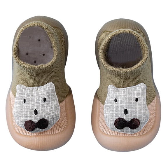 Baby Shoes Floor Socks Shoes Soft Bottom Non Cartoon Pattern Casual Shoes Girls Sneakers,Size 6 Months-12 Months
