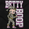thumbnail image 2 of Betty Boop Camouflage Hip Hop Star Short Sleeve Women's Graphic Tee Brisco Brands S, 2 of 5