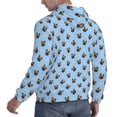 thumbnail image 6 of Fotbe Men's Hoodie with french Bulldog Face Pattern - Kangaroo Pocket Pullover Hooded Sweatshirt, Perfect for Daily Wear, Travel, and Home-Medium, 6 of 7