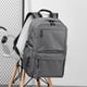 thumbnail image 5 of Mochila de Hombro Doble para Hombres, Estilo de Negocios Urbano de Tendencia, Gran Capacidad, Bolsos para la Escuela, Resistente al Desgaste, Gris, 5 of 6