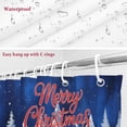 thumbnail image 6 of Merry Christmas Bathroom Shower Curtain Colorful Xmas Car Forest Winter Snow Scene Waterproof Washable Shower Curtains for Bathtub Bath Decor with Grommets and Hook 66 X 72 Inch, 6 of 8