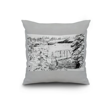 La Porte California A Winter Greetings Scene 20x20 Spun