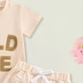 thumbnail image 6 of 18 Months Girl Clothes Toddler Baby Girls Clothes Outfits T-shirt + Casual Shorts Pants Cute Summer,Beige, 6 of 6