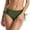 Green, variant on Womens Bikini Bottoms High Waisted Full Coverage Tummy Control V Cut Swim Briefs Solid Color Beach Summer Bikini Bottoms Green L
