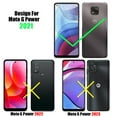 thumbnail image 6 of UZWZW 4 Pack Privacy Screen Protector Tempered Glass for Motorola Moto G Power (2021), 6 of 7