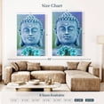 thumbnail image 4 of Elephant Stock Turquoise Buddha Wall Art - Vertical Canvas Wall Art - Living Room Wall Decor - Religion And Spirituality Canvas - Blue And Turquoise Decor - 34" x 51", 4 of 8