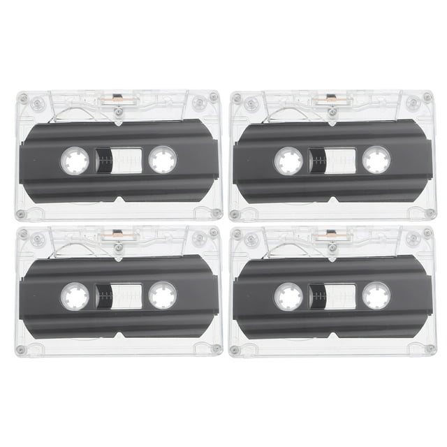 4pcs Blank Audio Tapes 30-minute Empty Cassette Tapes Recordable Blank Cassette Tapes
