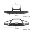 thumbnail image 2 of Parachoques delantero y trasero Yashi de Metal Para chasis TRX4 Axial SCX10 LCG 1/10 RC Crawler Car Color Negro, 2 of 5