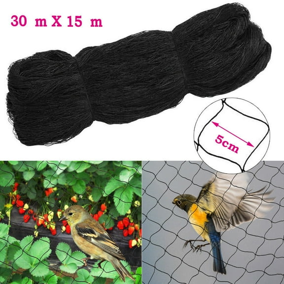 50' x 100' Heavy-Duty Anti-Bird Netting for Gardens and Poultry Protection
