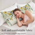 thumbnail image 5 of Flowers Eucalyptus Body Pillow Covers 20"x54", Vintage Botanical Floral Leaves Soft Brushed Microfiber Breathable Throw Pillow Covers, Pillowcase with Zipper for Couch Sofa Bedroom Living Room, 5 of 9