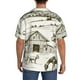 thumbnail image 3 of Fotbe Farm Animals 2 Camisa Estampada de Manga Corta para Hombre, Casual de Verano, Estilo Playero, Sin Arrugas-XX-Large, 3 of 5