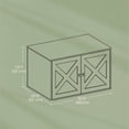 thumbnail image 6 of LEDREM Cat Litter Box Furniture Enclosure, Multi-Functional Hidden Washroom with Removable Divider for Indoor Cats,L, Rustic Brown, 6 of 7