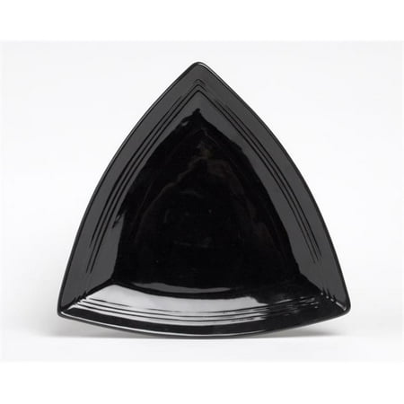 

Tuxton China CBZ-1248 Concentrix 12.5 in. Triangle Plate - Black - 6 pcs