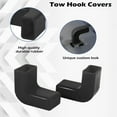 thumbnail image 2 of 2 Pack Black Bumper Tow Hook Covers for Jeep Wrangler JK JL Gladiator JT 07-23, 2 of 4
