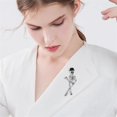 thumbnail image 3 of Vintage Gothic Skull Brooch Personality Punk Creative Brooch Pins for Women Men Exaggerate Horror Skeleton Ghost Accessories Unisex Shirt Collar Dress Suit Lapel Badge Fashion Festive Party Jewelry, 3 of 11