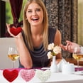 thumbnail image 6 of Hand-Crocheted Heart Decorations, 24-Pack in Red Pink White, Add Romantic Charm to Valentine's Day or Anniversary Parties, 6 of 8