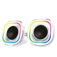 thumbnail image 3 of Bocina Gamer BALAM RUSH GLIMM QUAD BG555 LED Bluetooth 3.5mm Blanco BR-937023 blanco, 3 of 6