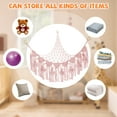 thumbnail image 2 of Tcwhniev Stuffed Toy Net Hammock with Star Light Portable Plush Toy Hammock Space Saving Hanging Toy Hammock Decorative Toy Hammock Organizer Stuffed Toy Storage Net for Dolls Nursery Room, 2 of 8