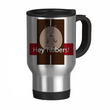 

Hey Tibbers Art Deco Fashion Travel Mug Flip Lid Stainless Steel Cup Car Tumbler Thermos
