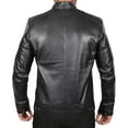 thumbnail image 2 of Men's Casual Real Leather Jacket Fully Zipper Closure Royal Style - 100% Lambskin Jacket for Bikers, 2 of 5