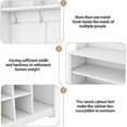 thumbnail image 4 of Entryway Hall Tree, Entryway Bench with Metal Hooks, Shelves & Shoe Cubbies, Hallway Coat Rack for Hallway, Living Room, 4 of 9