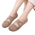 thumbnail image 6 of Norvail Summer Mesh Flyknit Embroidered Soft Sole Breathable Single Shoes – Lightweight Casual Slip-On Walking Shoes for Women, Cushioned Insole, Flexible Non-Slip Outsole for Daily Wear, 6 of 7