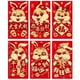 thumbnail image 1 of Farfi 6 uds sobres rojos diseño dorado papel con patrón de conejito de dibujos animados 2023 Festival del año del conejo chino Hongbao bolsillo para dinero para niños, 1 of 5