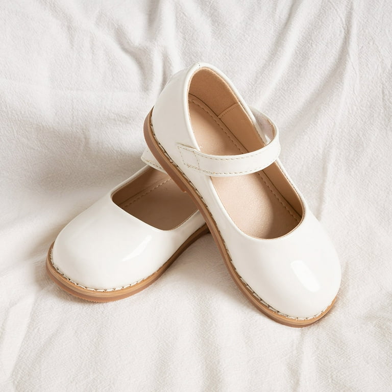 Girls Mary Jane Dress Shoes Little Girls Loafers School Shoes for Girls Non Slip Sole Casual Shoe Baby Shoes Size 6 Leather Toddler Shoes Size 4 Toddler Girl Shoes Baby Slip on
