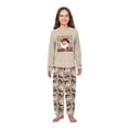 thumbnail image 4 of Merry Christmas Cowboy Santa Matching Xmas Pajamas, Long Sleeve Top And Wide-leg Bottoms, Extended Sizes, 4 of 7