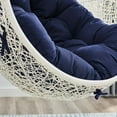 thumbnail image 4 of Swing Lounge Chair, Sunbrella, White Blue Navy, Modern Contemporary Urban Design, Outdoor Patio Balcony Cafe Bistro Garden Furniture Hotel Hospitality, 4 of 8