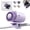 Purple, variant on Clip On Car Air Conditioner Fan, Semiconductor Cooling, 360° Rotation, Pink