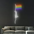 thumbnail image 3 of Handmadetneonsign Pride LGBT Flag Neon Sign, LGBT Flag Neon Led Wall Art Decor, LGBT Wall Decor, 3 of 4