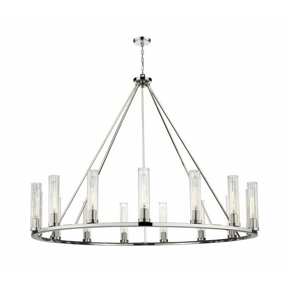 15 Light Chandelier In Modern Style-48 Inches Tall And 60 Inches Wide     -Traditional Installation Z-Lite 3031-15Pn